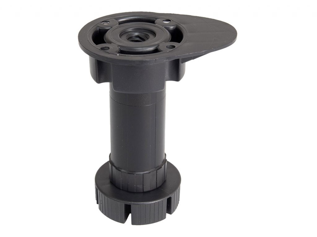  Опора регулируемая для кухонного стола Volpato 10\04 Н=80 черный